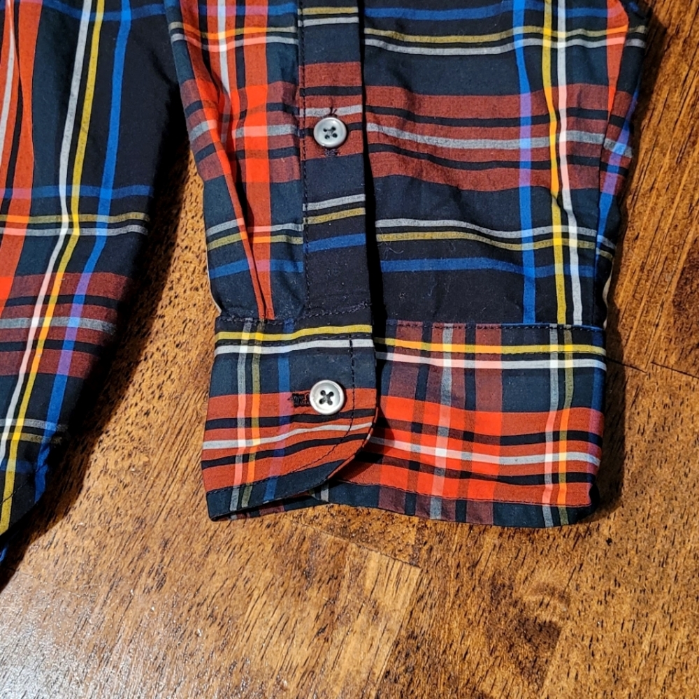 J. Crew Plaid with Rhinestones-Button Up - Picture 4 of 9